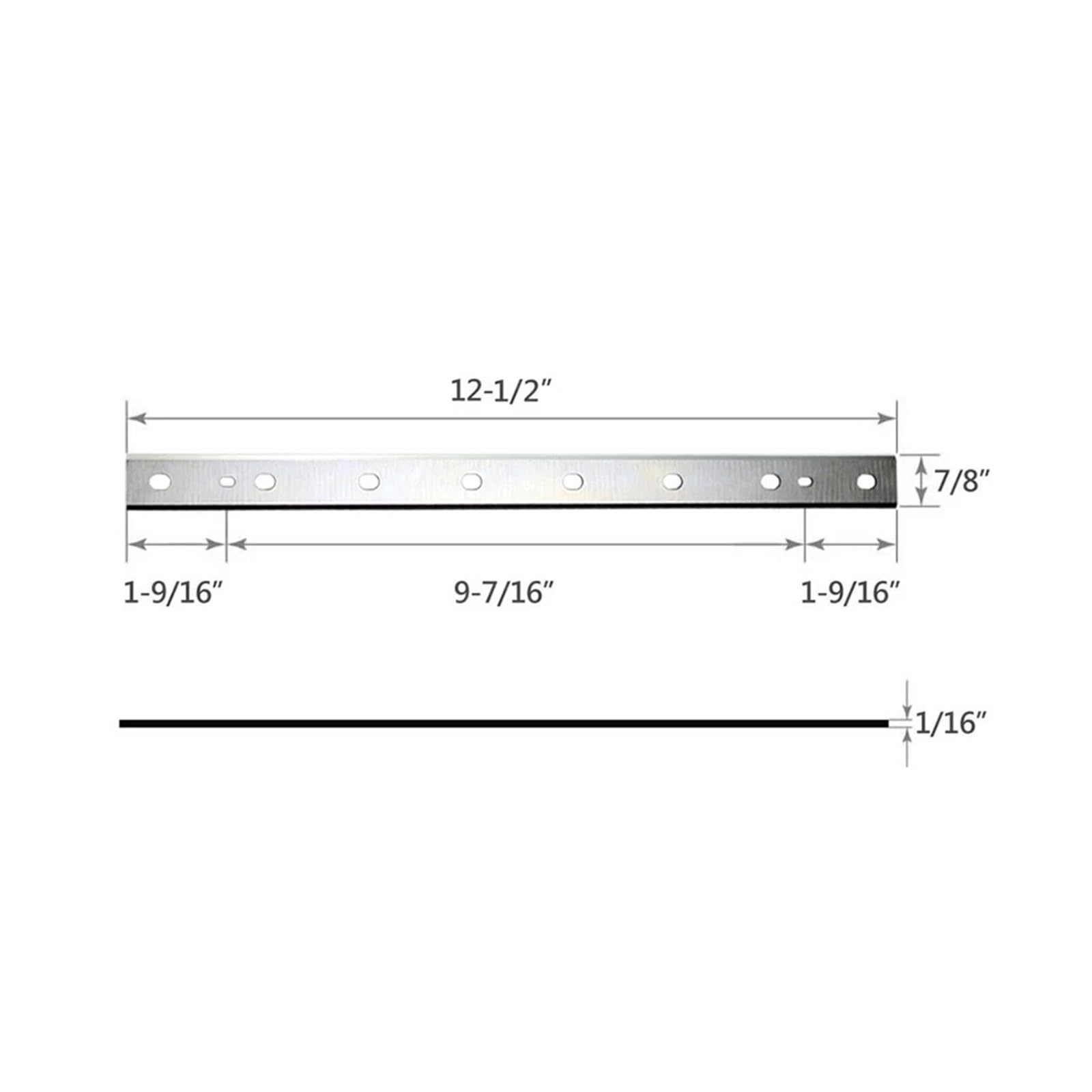 Cuchillas cepilladoras de 3 uds. De 12,5 pulgadas, repuesto DW7342 for cuchillo cepillador de madera DW734