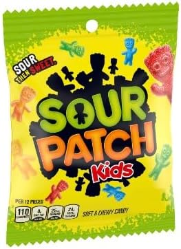 Sour Patch Kids Original Flavour Sour Then Sweet Soft Chewy Candy 120gm