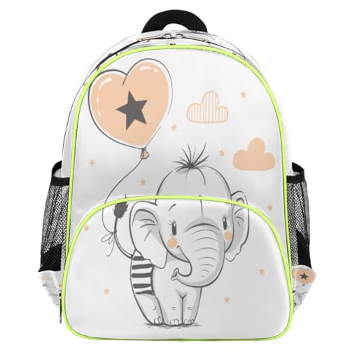 Sac à dos pour enfants à motifs nuage et éléphant pour l'école maternelle