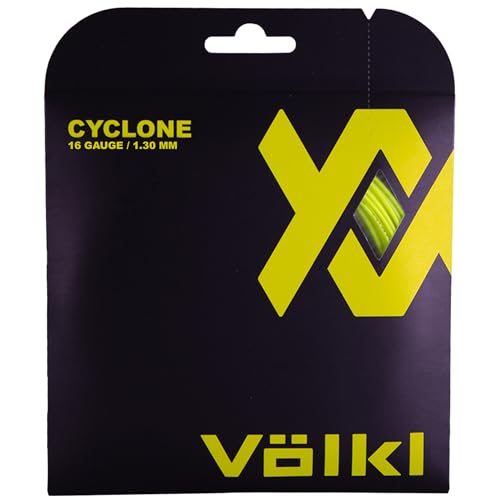 Volkl Cyclone Set Neon Tennis String (Yellow, 16-Gram)