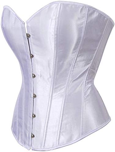 Women's Sexy Boned Overbust Shaper Push Up Bodysuit Lace up Corsets and Strap Bustiers Top S-6XL - Image 3