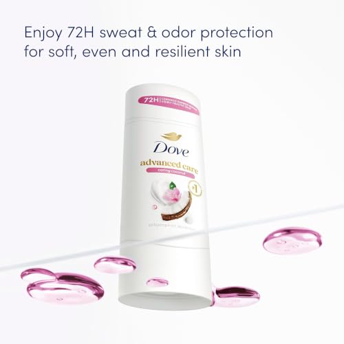 Image of Dove Advanced Care Antiperspirant Caring Coconut, 2 Count Deodorant Stick for Women, for 48 Hour Protection And Soft And Comfortable Underarms, 2.6 oz