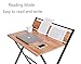JIWU 2-Style Folding Desk for Small Space, No Assembly Required, Home Corner Desks Simple Computer Desk with Shelf, Foldable Laptop Table