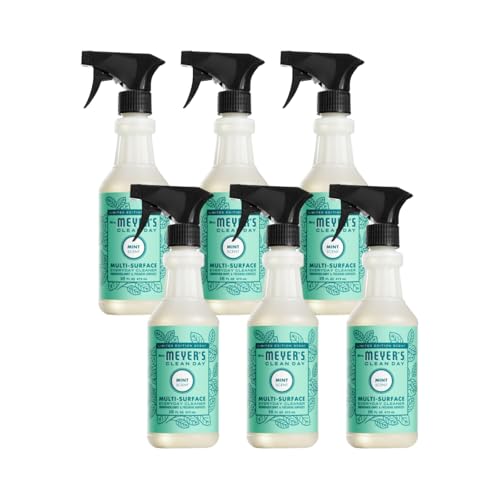 Image of Mrs. MEYER'S CLEAN DAY Multi-Surface Everyday Cleaner Mint Scent, 16 Fl Oz (Pack of 6)