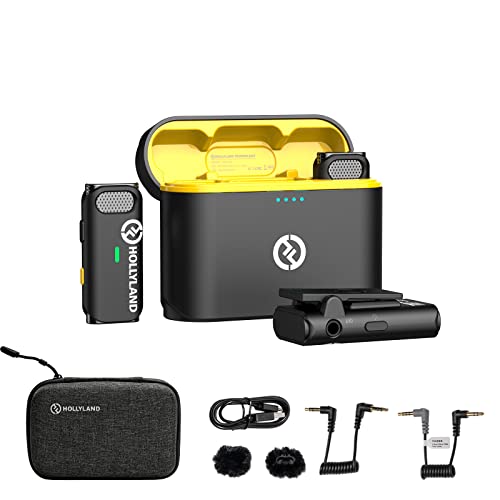 Hollyland Lark M1 Wireless Lavalier Microphone,Mini Lapel Mic Compatible with Smartphone/Camera/Laptop with Dual-Channel Recording, 656ft Transmission Range,20-Hour Battery Life Hollyland Lark M1 Wireless Lavalier Microphone,Mini Lapel Mic Compatible with Smartphone/Camera/Laptop with Dual-Channel Recording, 656ft Transmission Range,20-Hour Battery Life