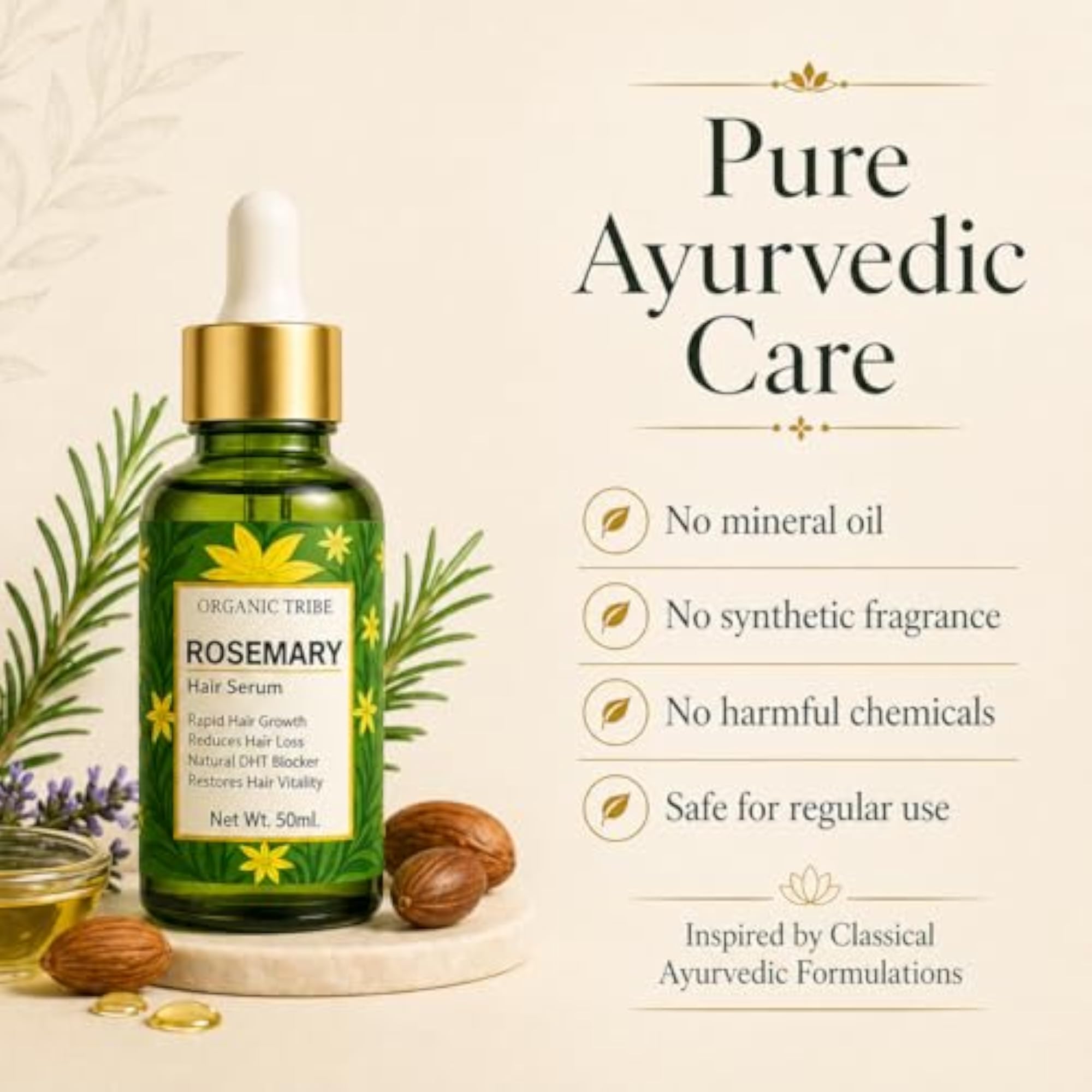 Authentic Rosemary Hair Growth Serum, 50ml