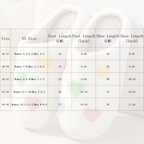 Valentine Heart Design Cozy Indoor Slippers for Women and Men Fuzzy Warm Memory Foam House Shoes Soft Plush Slip On Slippers for Bedroom Living Room Gift2