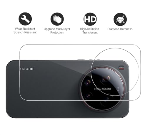 GIOPUEY [3 Pezzi Pellicola Protettiva Retro Compatibile con Xiaomi 17 Ultra, TPU Flessibile, Ultra Sottile, Resistente ai Graffi, Cover Compatibile - Transparent