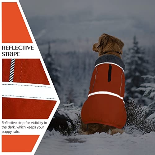 Image of QBLEEV Warm Dog Coat, Reflective Dog Jacket, Waterproof Dogs Winter Coat