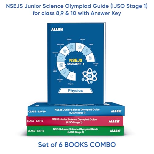 Image of NSEJS Junior Science Olympiad Guide (IJSO Stage 1) Multicolor Edition with Answer Key for class 8,9 & 10 | Set of 6 Books Combo by ALLEN