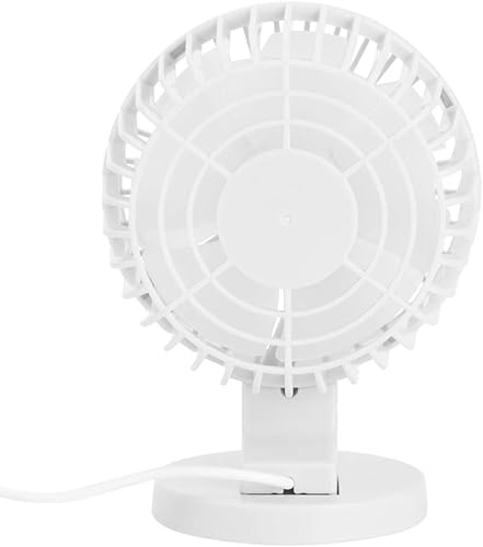Miniatura 9 de A sixx Ventilador de escritorio de funcionamiento silencioso, ventilador silencioso, control remoto portátil para oficina y hogar (blanco)