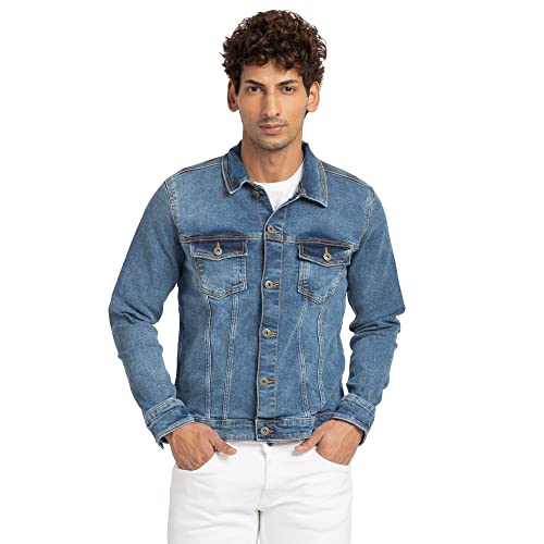 Image of Spykar Men's Cotton Regular Jacket
