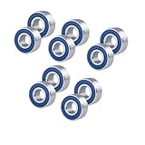 AJANTA INDUSTRIAL 5203-2RS C3 Premium Double Row Angular Contact Ball Bearing 17mm X 40mm X 17.5mm (10 Pack)