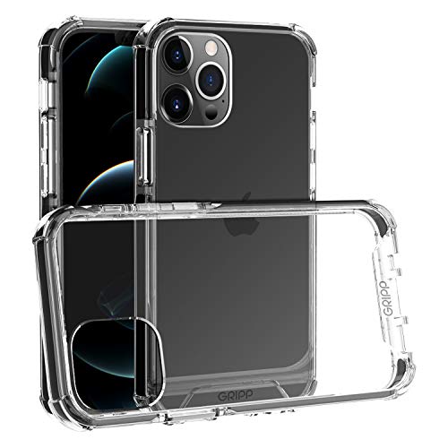 GRIPP® Monde Case Compatible with i-Phone 12 & 12 Pro (6.1") Military Grade Drop Tested with Dual Shock 4 Corners Air-Guard Protection Ultra Hard & Shock Absorb Bumper Back Cover (Black) Deal