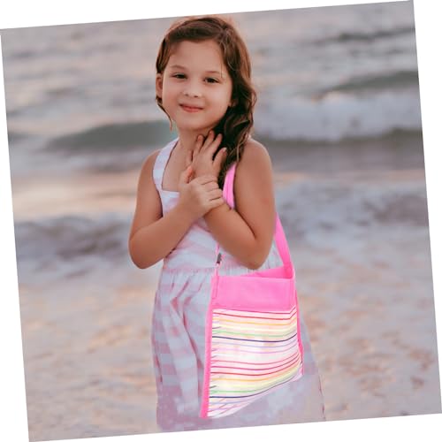 Boys and Girls Beach Bag 2pcs Seashell Collecting Bag for Beach Toys Tote Mesh for Swimming Sundries Travel3
