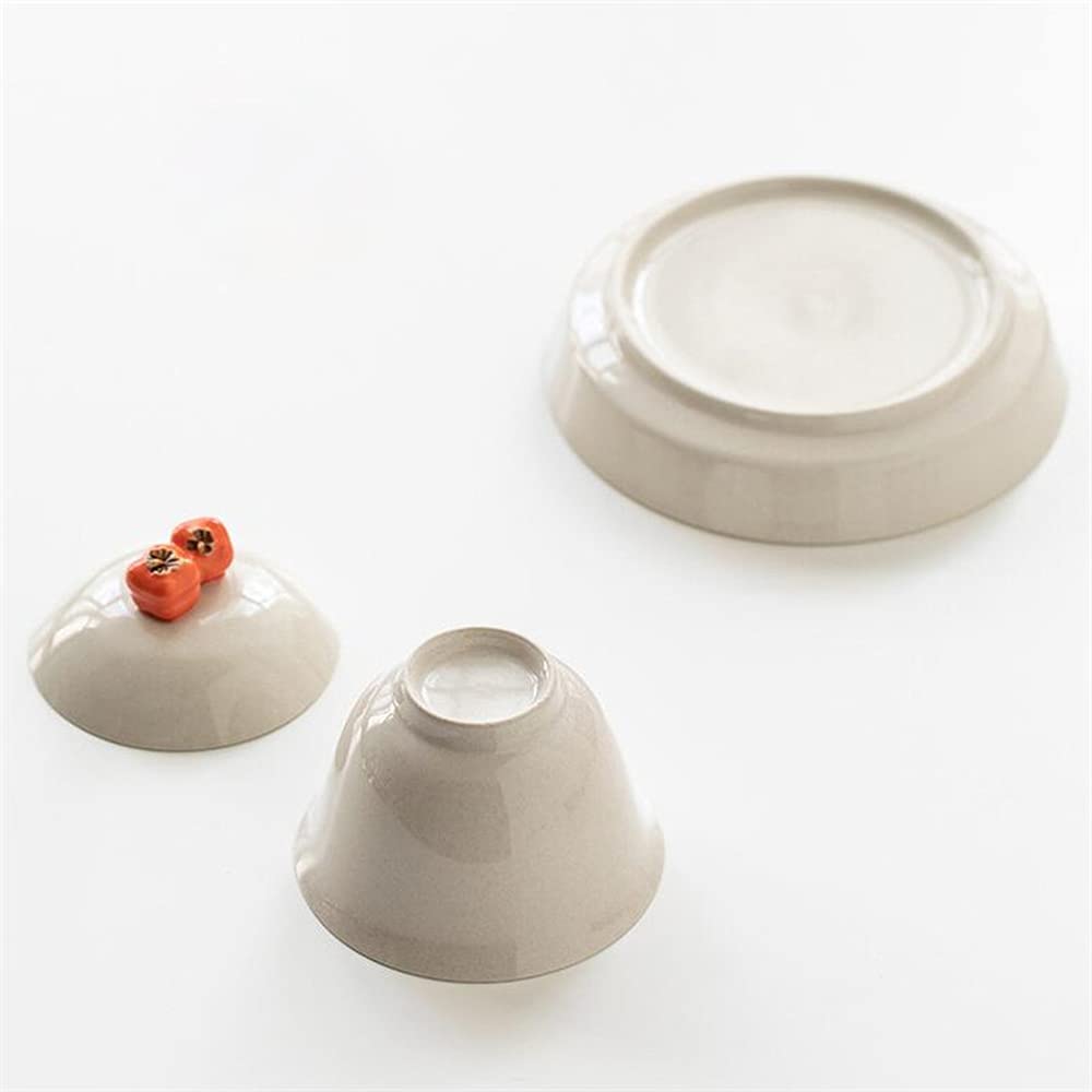 130ml Keramik Pflanze handgemachte Gaiwan Persimmon Terrine Kung Fu Tee-Set Schüssel Dekoration