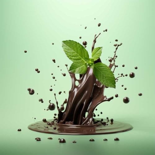 Image of Hotel Chocolat Hot Chocolate Mix - Dark Peppermint Drinking Chocolate with Real Chocolate Flakes, 10 Servings, Gourmet Cocoa