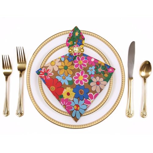 Servilletas de Tela estilo Floral 47.5x47.5 cm Pack 4 miniatura 3