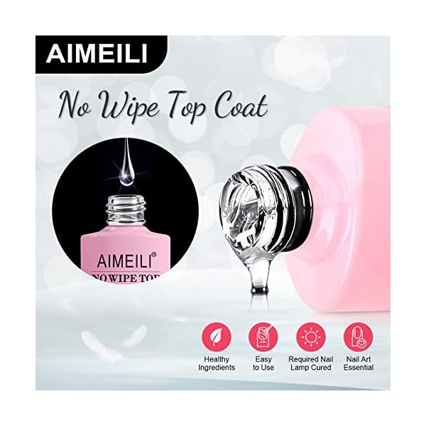 AIMEILI-No-Wipe-Top-Coat-Semipermanente-Capa-Superior-Esmalte-Semipermanente-de-Unas-UV-LED-Soak-Off-Unas-De-Gel-10ml