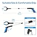 Grabber Reacher Tool - 32” Extra Long Foldable Gripper and Reaching Tool - Heavy Duty Pick Up Stick Grabbers for Seniors, Trash, Surgery Recovery Must Haves Gifts (Blue)