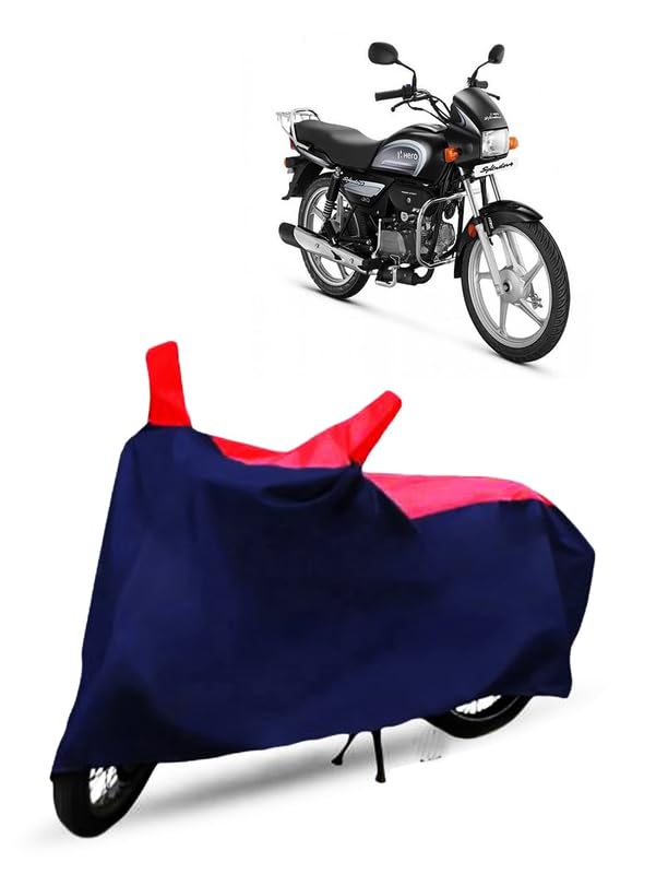 Image of FRONCH Waterproof Bike Cover for Hero Splendor Plus, Blue