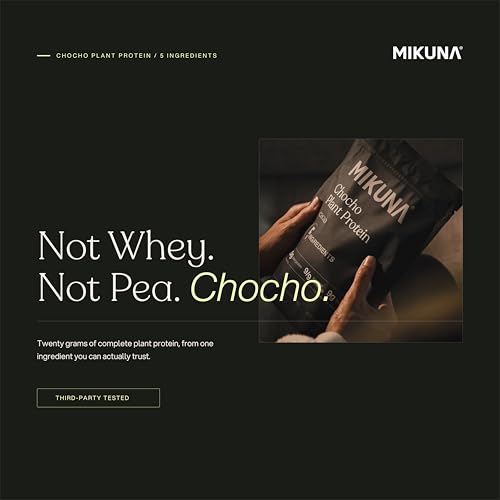 Image of Mikuna Cacao Chocho Protein Travel Packs - 5 Ingredients, Non-Isolate, Lectin Free Vegan Protein - 20g Protein, 8g Fiber - Dairy Free, Soy Free, Gluten Free, GLP-1 Friendly - 8 Servings