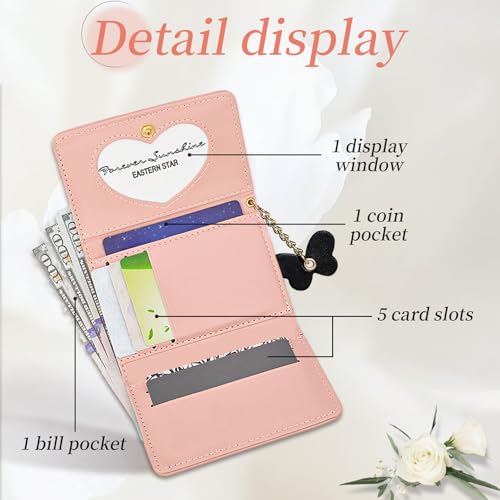 Cute Coquette Bow Wallet, Small Black Aesthetic Wallet for Women Girls2