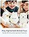 Vithmor 3-in-1 Hide and Seek Kids Game, Toddler Toys, Interactive Light-Up Animal Toys that Talk & Sing | Educational Chasing Fun Game for Indoor & Outdoor Play, Ages 3+ (Rabbit, Bear, Duck)