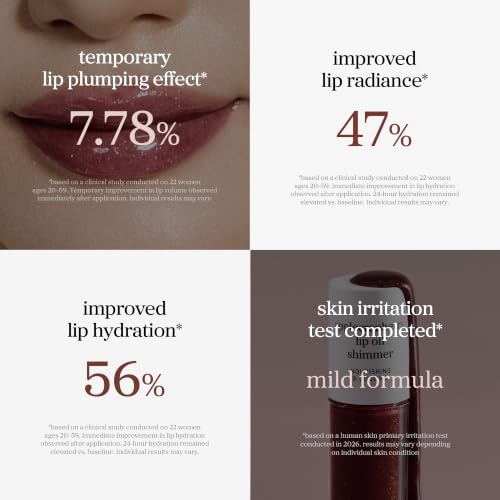 Image of NOONI Applecranberry Lip Oil Shimmer - Plumping Tinted Glossy Lip Oil