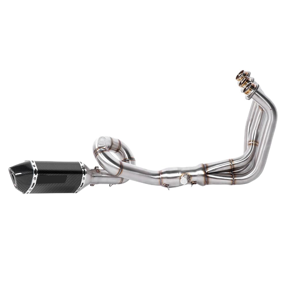 di Scarico delle Prestazioni di Corse con Silenziatore in Fibra in Fibra di Carbonio, Adatto a MT-09 2014-2020, FZ-09 2014-2017, Tracer 900, XSR 900 2016-2020