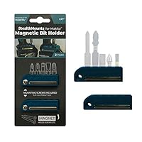 StealthMounts Blue Makita Magnetic Bit Holder | Drill Bit Organiser | Perfect Bit Holder for Maktia Drills and Impacts (2 Pack)