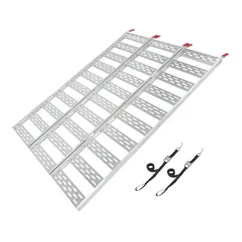 CargoSmart Aluminum Tri-Fold Ramp with Treads, 1 Pack, 1500lb Capacity, 50” W x 76” L