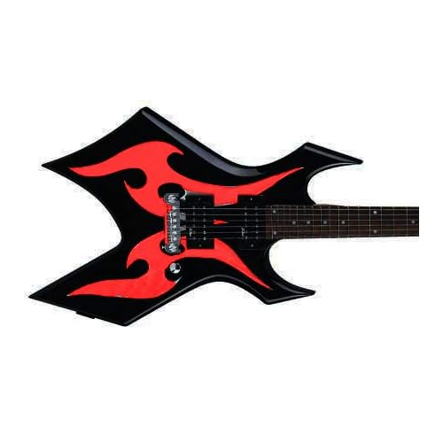 Metal master warlock Stickers Vinyl Guitarra & Bass Pegatinas Guitarra (rojo)