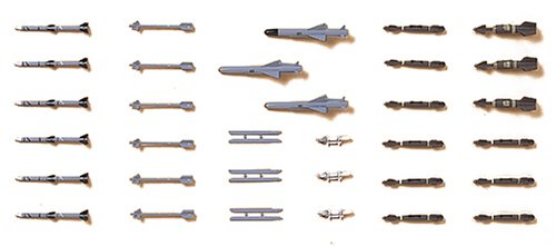 Hasegawa 1:72 JASDF Missiles complétez l'armement manquant de vos maquettes d'avions 35010