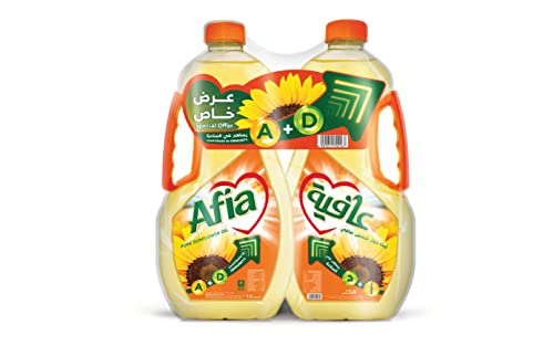 Afia Pure Sunflower Oil 2 X 1.5 Ltr