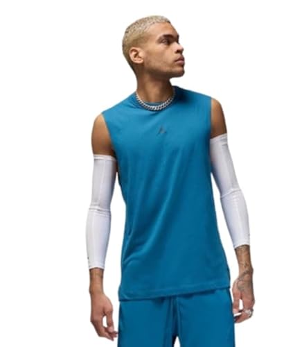 Nike Men's Jordan Sport Dri-Fit Sleeveless T-Shirt, Industrial Blue/Black, XL