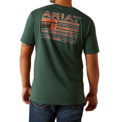 Ariat Men's Rustic Wood Flag T-Shirt