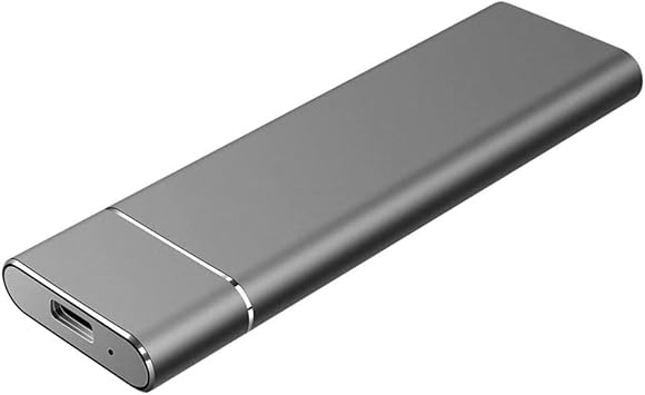 SSD External Hard Drive USB 3.1 Type C 500GB 1TB 2TB Portable Solid State External Drive Color Gray, Size 1TB