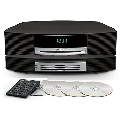 Bose Wave Music System III Bundle with Bose Wave Multi-CD Changer, Graphite Grey - Black, Compatible with Alexa (Renewed)