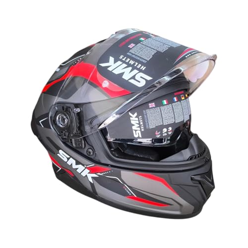 Image of SMK Typhoon Full Face Dual Visor Helmet, ISI DOT ECE 22.06 Certified