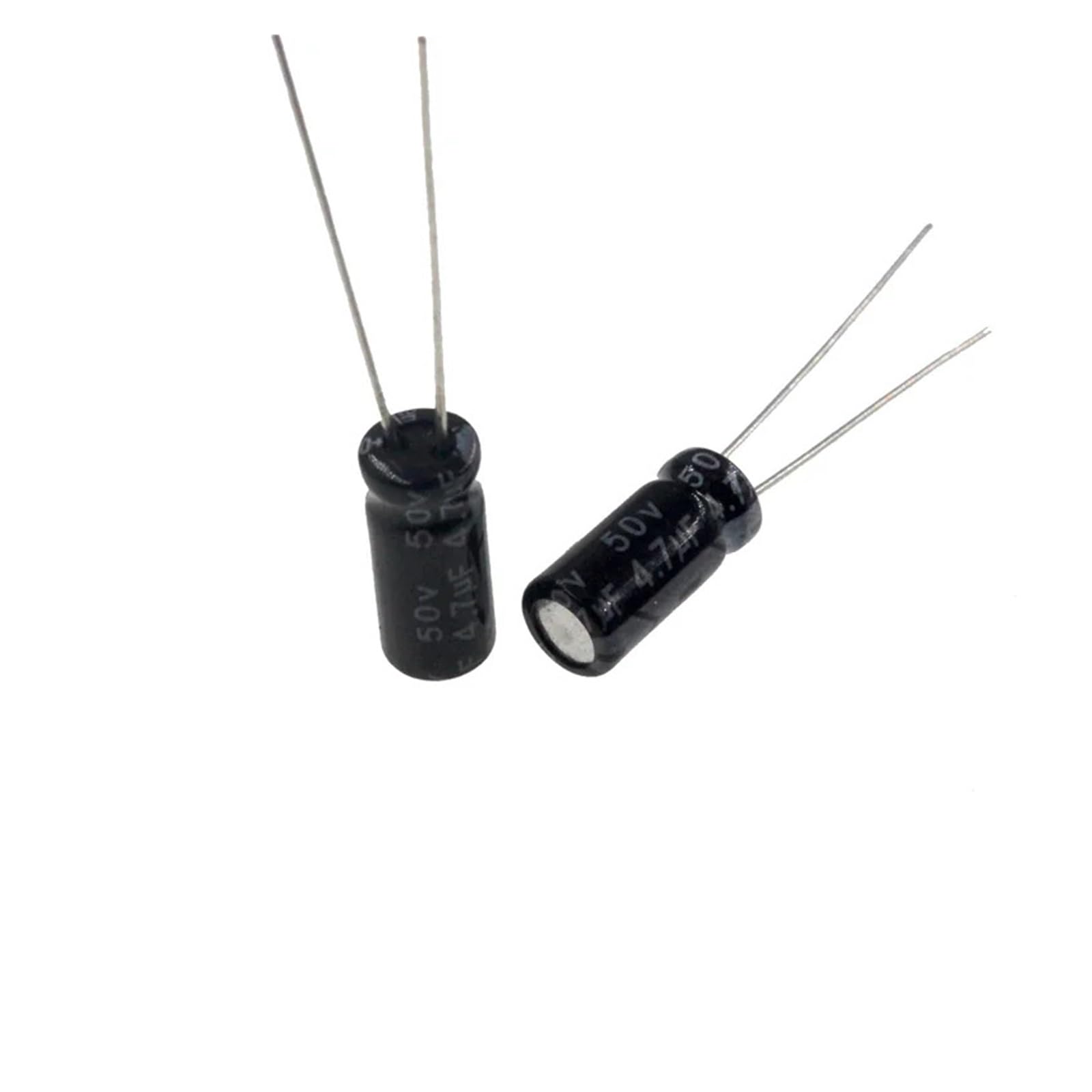 ICXLPMC 50pcs 4.7uF 50V 4.7MFD 50Volt 4 * 7mm Aluminum Electrolytic Capacitor Radial 4.7mf50v 4.7uf50v 50v4.7mf 50v4.7uf