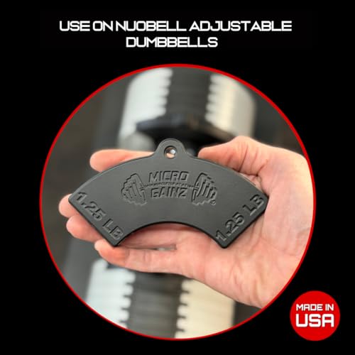 Image of Micro Gainz 1.25LB Magnetic Plates for Nuobell Dumbbells, 2 or 4 Piece Set