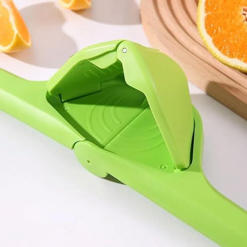 Image of Heavy Duty Manual Lemon Squeezer | Hand Press Citrus Juicer with Deep Bowl Design | Non-Slip Grip | Seed-Free Juice Extractor for Lemon, Lime & Orange | Kitchen Tool (green)