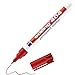 edding 404 Permanentmarker - rot - 1 Stift - extra-feine Rundspitze 0,75 mm - wasserfest, schnell-trocknend - wischfest - für Karton, Kunststoff, Holz, Metall, Glas