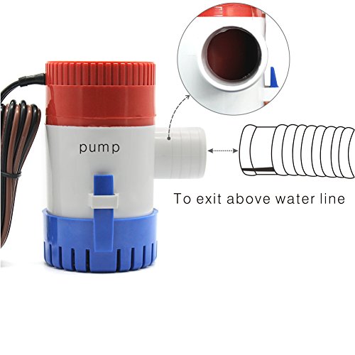 Iztor CA-FBA-P92715 Marine Submersible Boat Rule Bilge Water Pump 750 Gph 12V 3/4 Inch Hose Outlet thumb #6