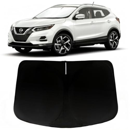 Image of Car Front Windshield Sun Shade for Nissan Rogue Sport 2017-2023, Car Window SunShades Shield Cover Sun Visor Protector with 240T Reflective Fabric UV & Sun Heat Protection Accessories
