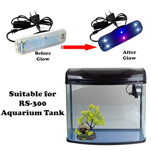 Image of JAINSONS PET PRODUCTS RS-300 LED Aquarium Light | Multicolor Fish Tank Light | Splashproof LED Lighting for Aquatic Plants & Fish Tanks with On /Off Switch