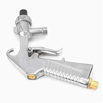 Generic 7Pcs/Set Abrasive Air Sand Blasting Gun Kit 1 Ceramic Nozzle 1 Steel Nozzle 1 Sand Suction Pipe Industrial Sandblaster Gun