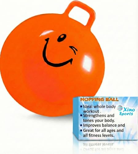Xino Sports Hopping Ball for Kids, Teens & Adults - Fun Bouncy Ball with Handle, Durable...