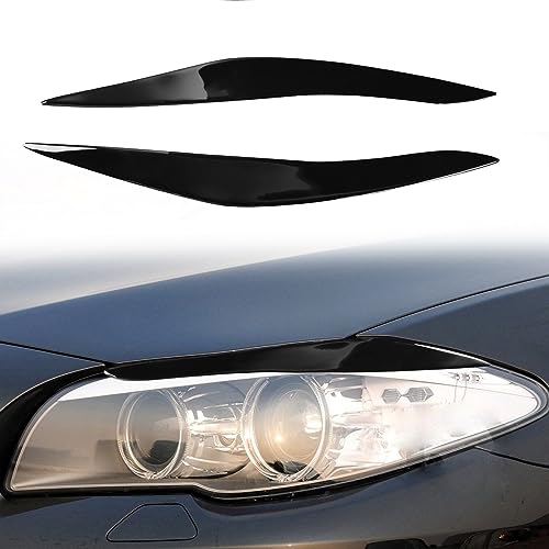 Enjoliveurs de phares BMW F10 2010-2013 paupières noir brillant